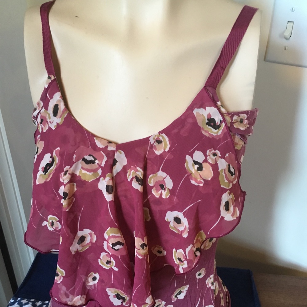 LC by Lauren Conrad Poppy Ruffle Front Cami Tank